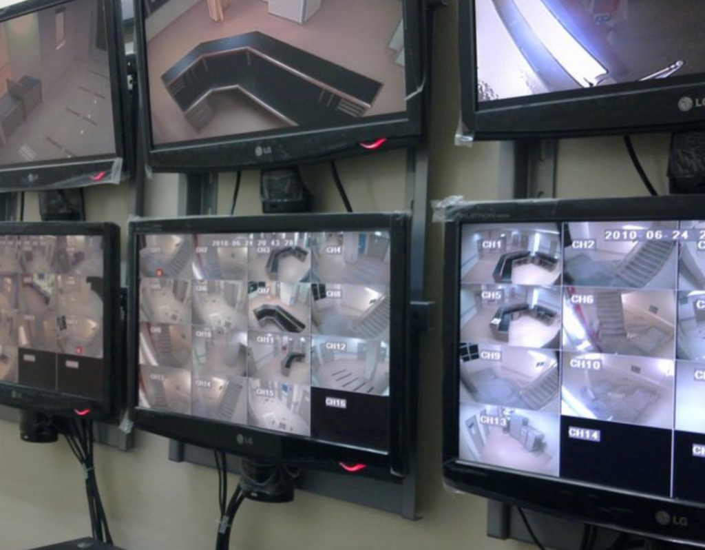 cctv installation with multi monitor
